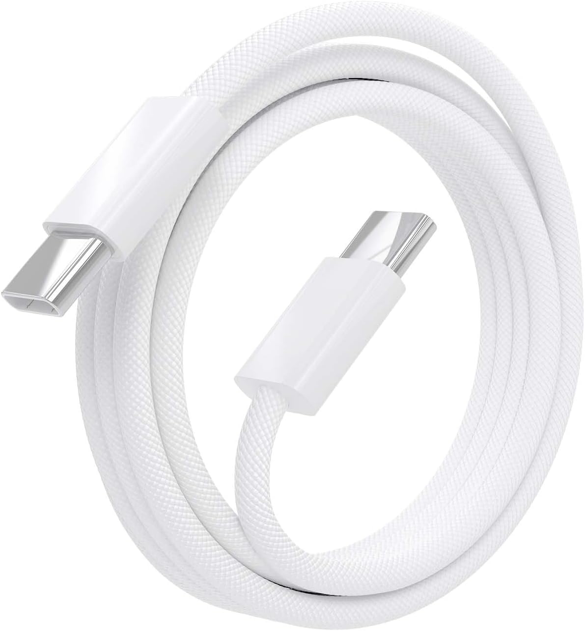 Cabo USB 2.0 Tipo-C Aisens A107-0856/ USB Tipo-C Macho - USB Macho/ Até 60W/ 480Mbps/ 2m/ Branco - Imagem 2