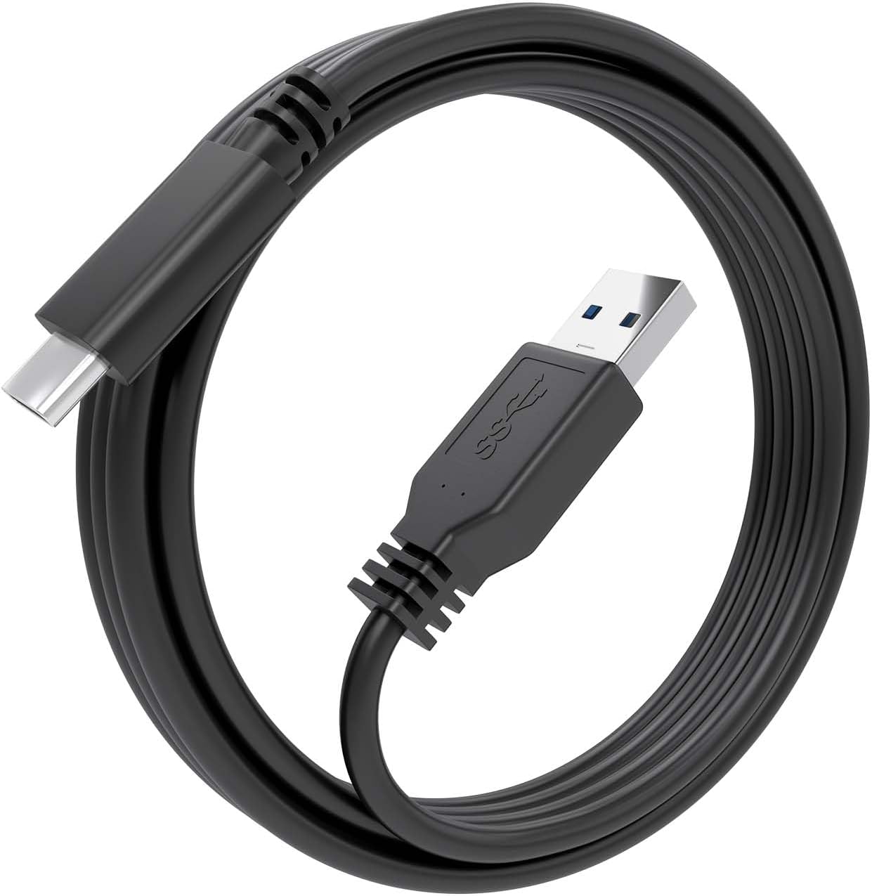 Cabo USB 3.1 Tipo-C Aisens A107-0860/ USB Tipo-C Macho - USB Macho/ 10Gbps/ 2m/ Preto - Imagem 2