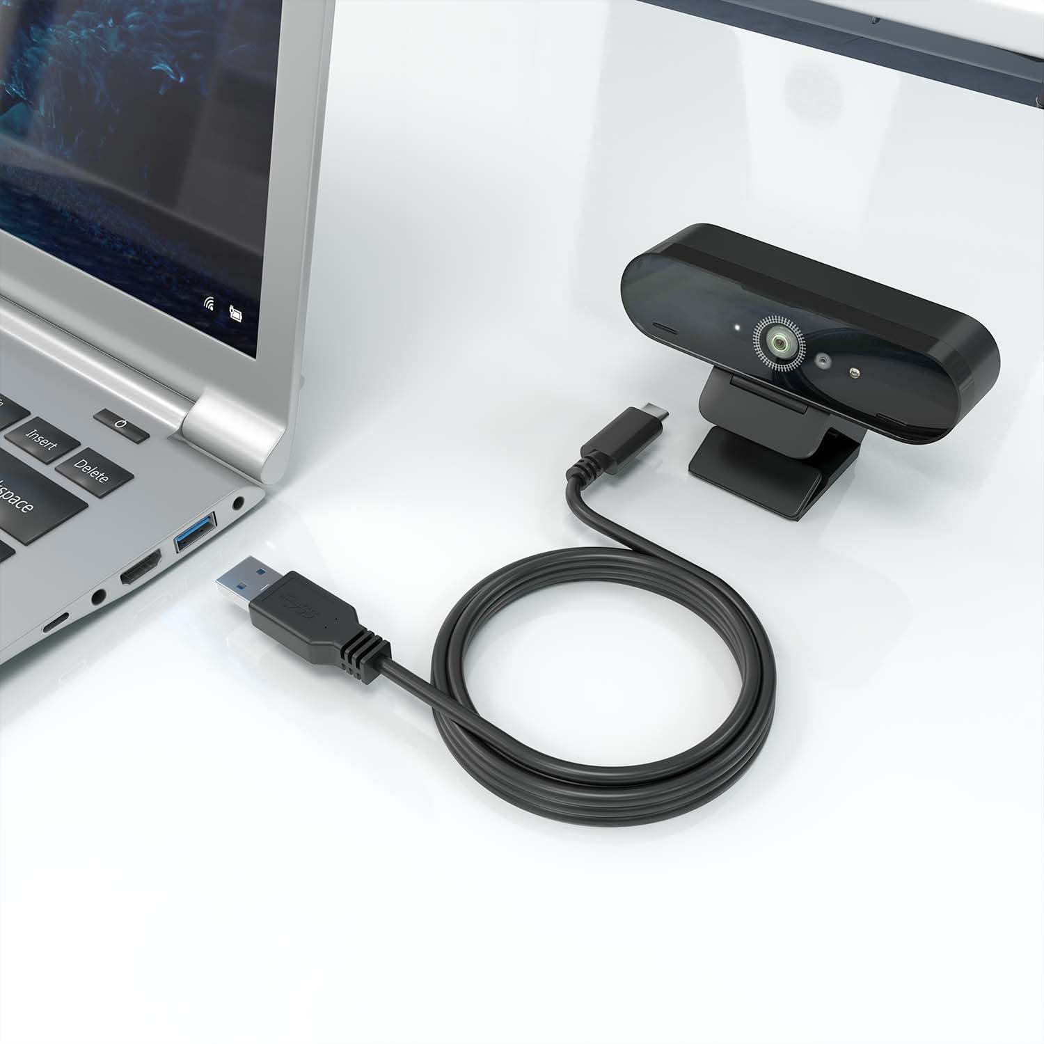 Cabo USB 3.1 Tipo-C Aisens A107-0860/ USB Tipo-C Macho - USB Macho/ 10Gbps/ 2m/ Preto - Imagem 4