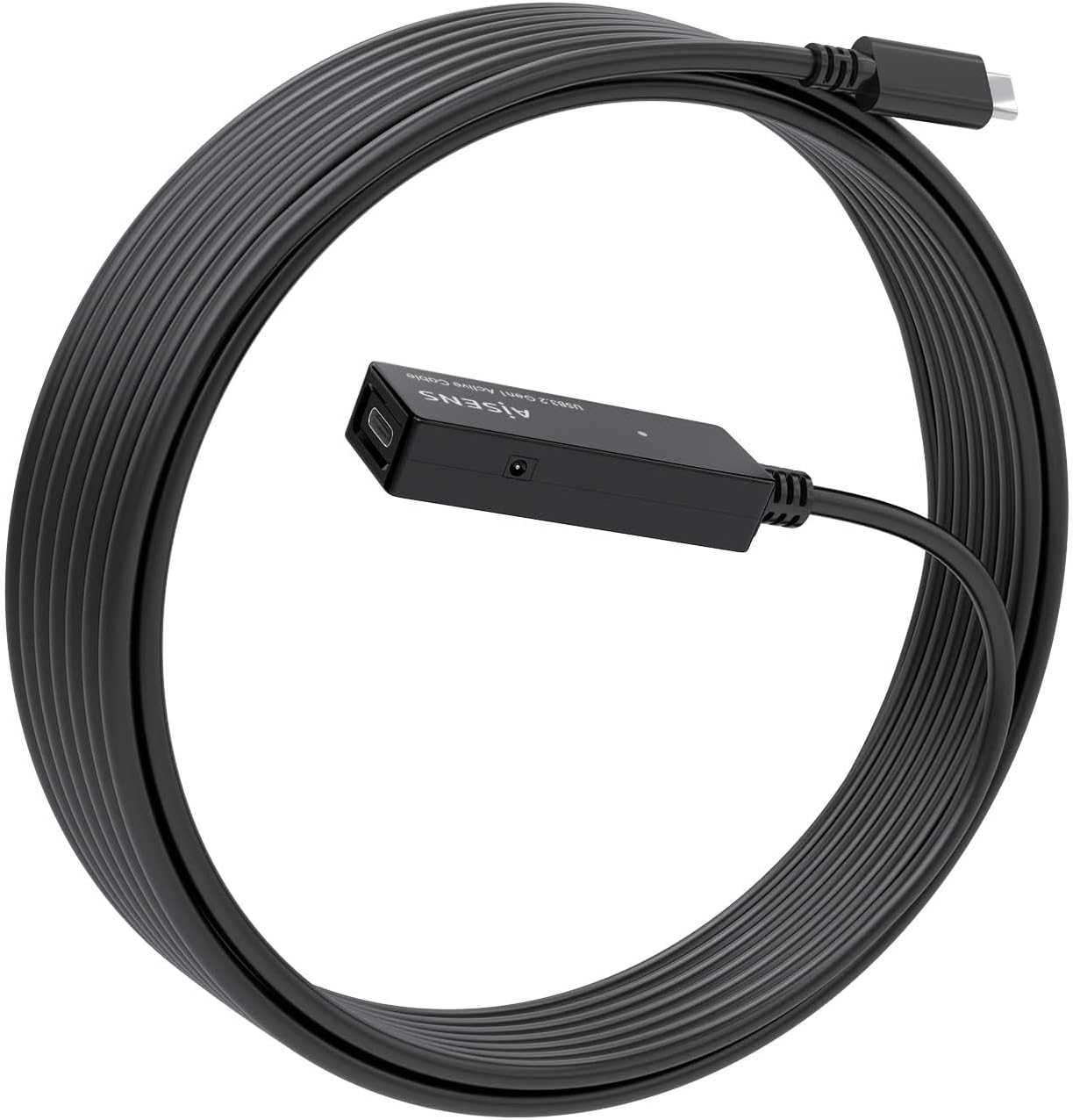 Cabo de Extensão USB 3.2 com Amplificador Aisens A107-0869/ USB Tipo-C Macho - USB Tipo-C Fêmea/ Até 100W/ 20Gbps/ 5m/ Preto - Imagem 2
