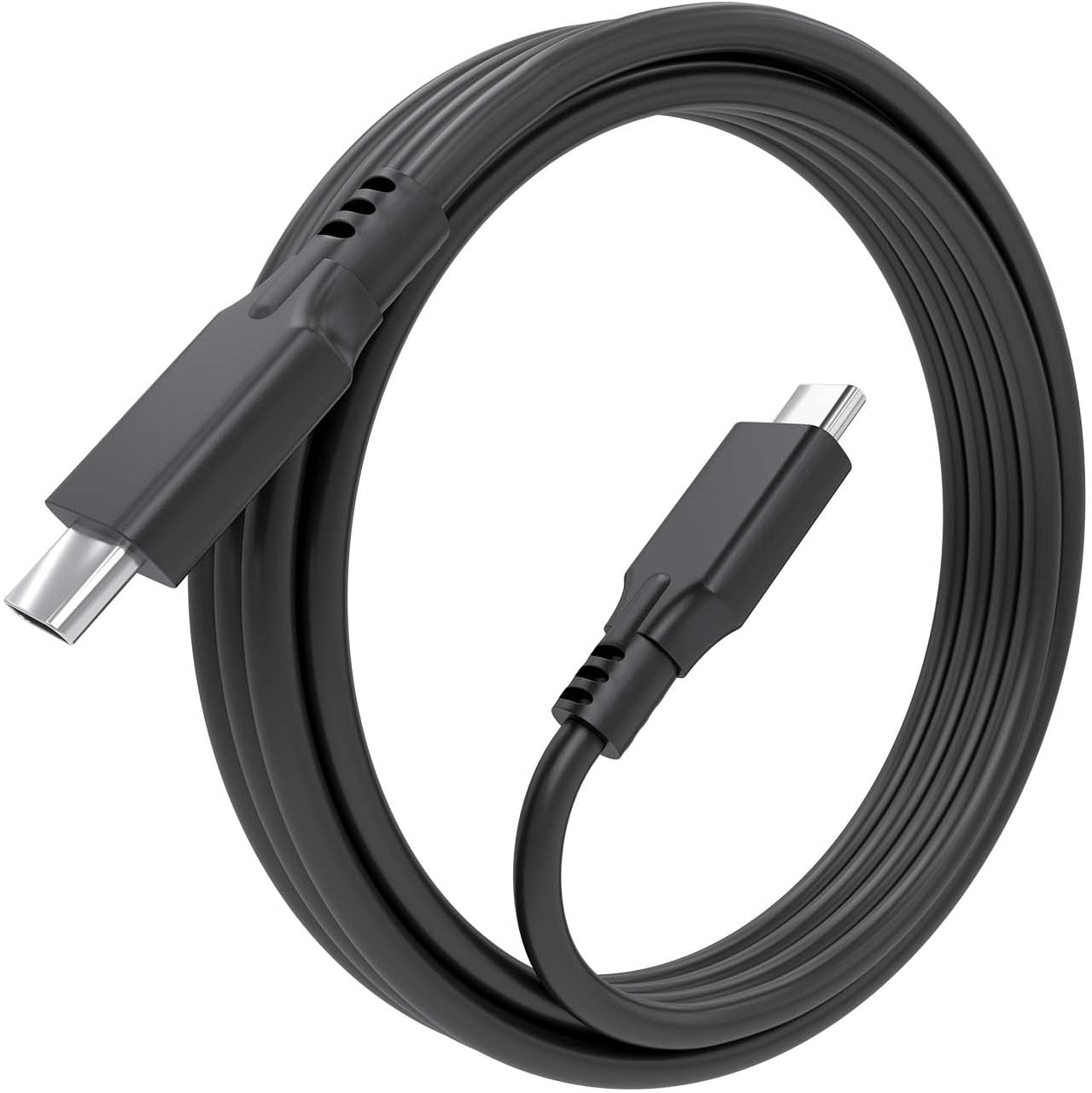 Cabo USB 3.2 Tipo-C Aisens A107-0874 20GBPS 5A 100W/ USB Tipo-C Macho - USB Tipo-C Macho/ Até 100W/ 2m/ Cinzento - Imagem 2