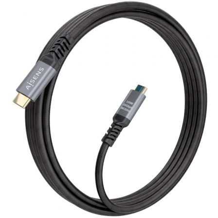 Cabo USB 3.2 Tipo-C Aisens A107-0988/ USB Tipo-C Macho - USB Tipo-C Macho/ Até 100W/ 20Gbps/ 3m/ Preto - Imagem 2