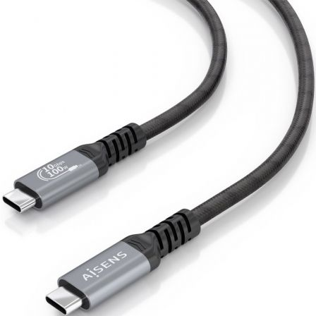 Cabo USB 3.2 Tipo-C Aisens A107-0990/ USB Tipo-C Macho - USB Tipo-C Macho/ Até 100W/ 10Gbps/ 5m/ Preto - Imagem 3