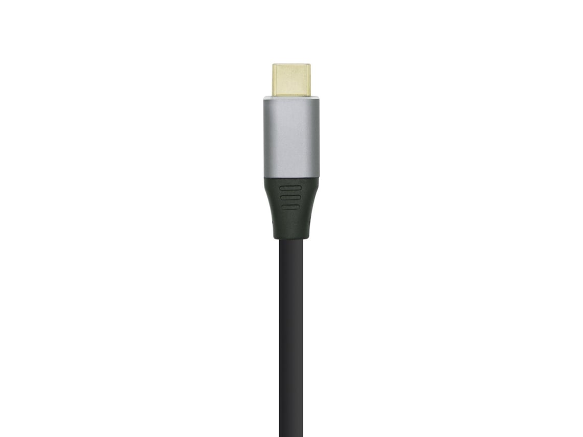 Cabo Conversor Aisens A109-0393/ USB Tipo-C Macho - HDMI Macho/ Até 27W/ 1250Mbps/ 1.8m/ Preto