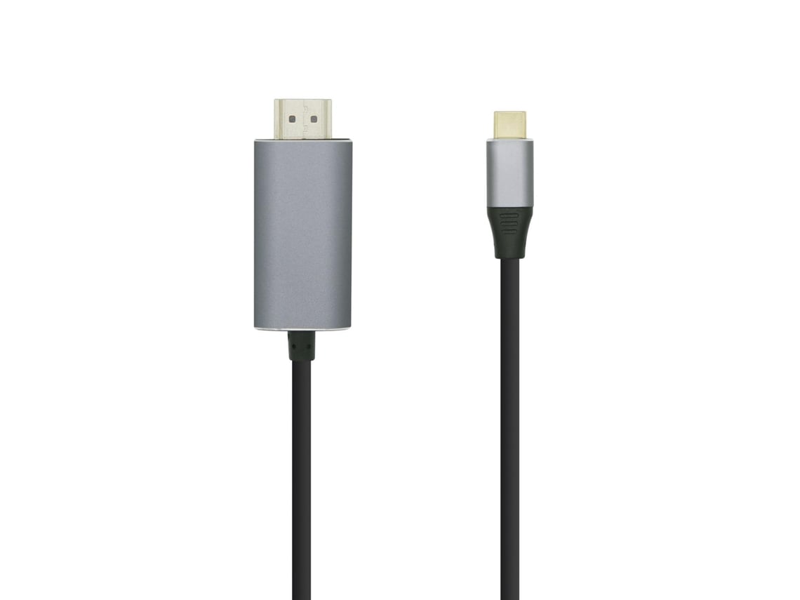 Cabo Conversor Aisens A109-0393/ USB Tipo-C Macho - HDMI Macho/ Até 27W/ 1250Mbps/ 1.8m/ Preto - Imagem 4