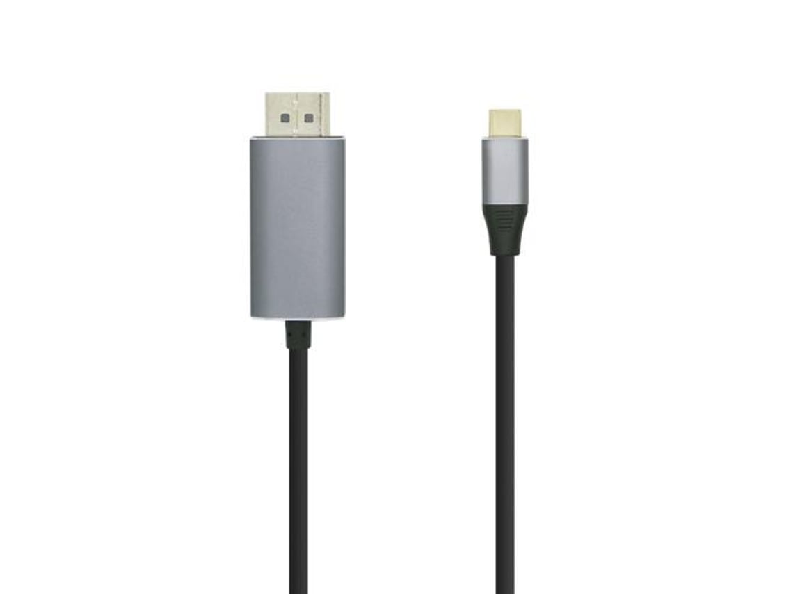 Cabo DisplayPort Aisens A109-0394/ USB Tipo-C Macho - DisplayPort Macho/ Até 27W/ 1250Mbps/ 80cm/ Preto - Imagem 3
