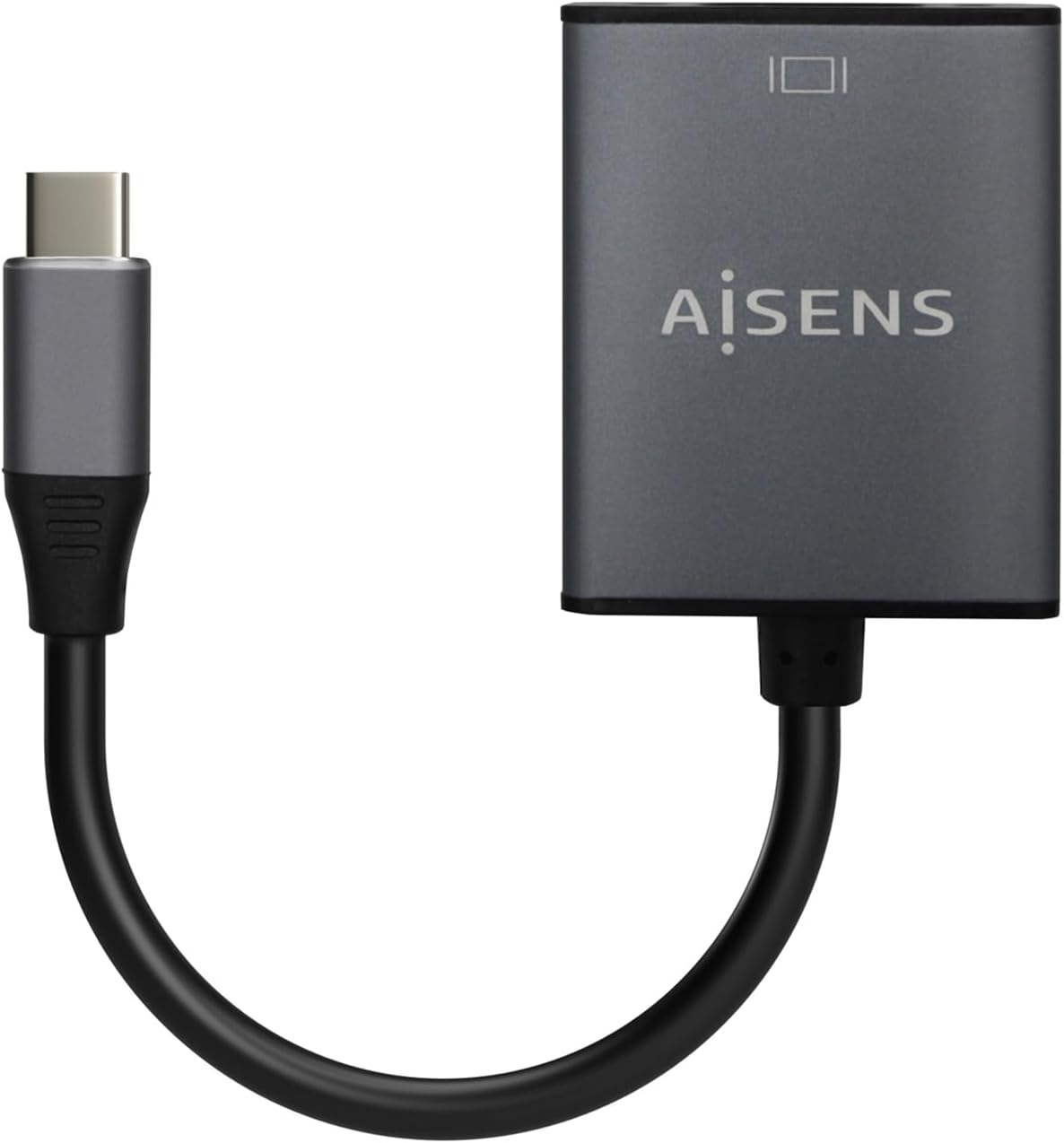 Conversor Aisens A109-0691/ USB Tipo-C Macho - VGA Fêmea/ Até 27W/ 1250Mbps/ 15cm/ Cinzento - Imagem 2