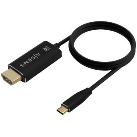 Cabo Conversor AISENS A109-0711 USB-C para HDMI 2.1 8K@60Hz 48Gbps 1m Preto - Imagem 2