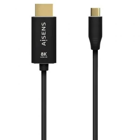 Cabo Conversor AISENS A109-0711 USB-C para HDMI 2.1 8K@60Hz 48Gbps 1m Preto
