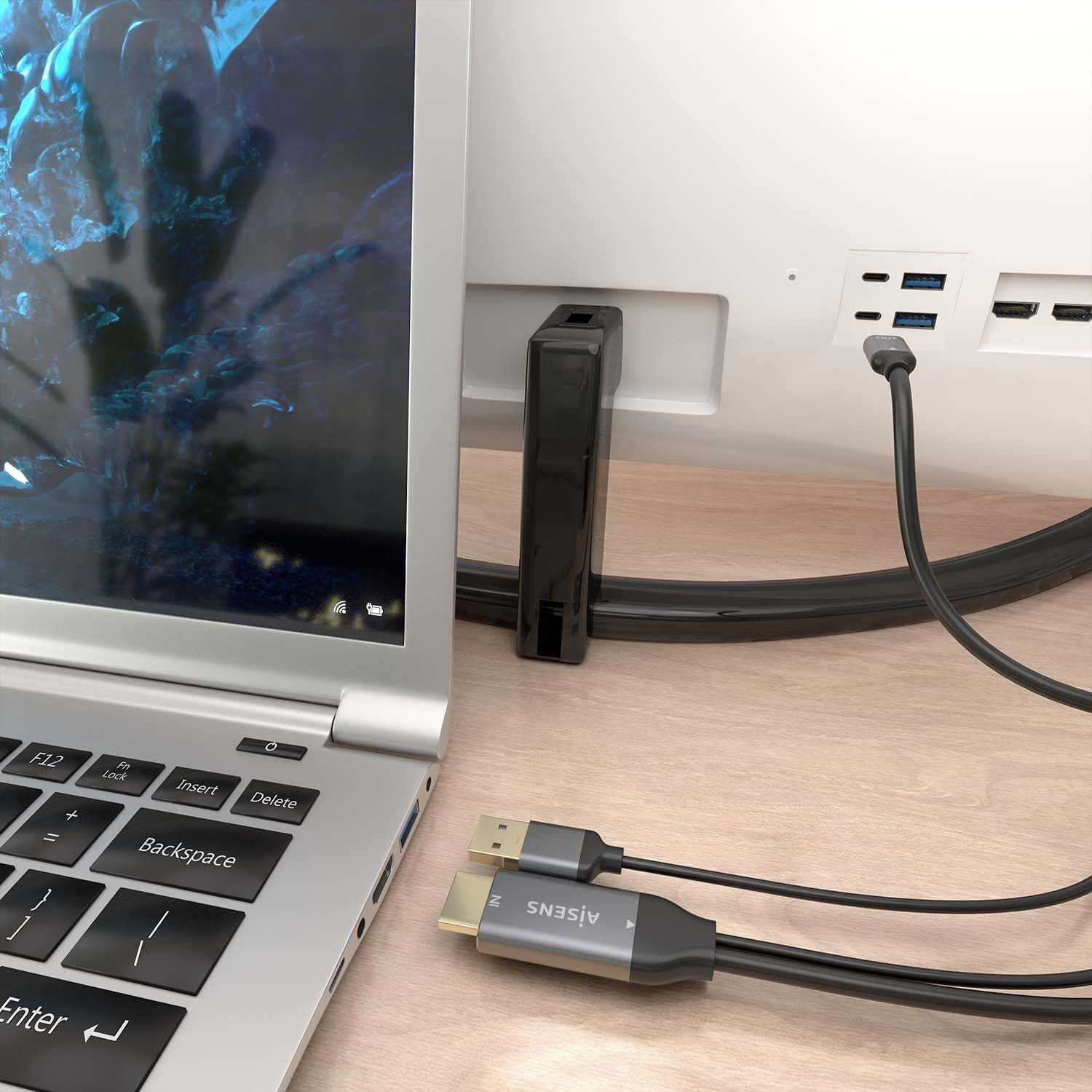 Cabo Conversor Aisens A109-0871/ HDMI Macho/ USB Macho - USB Tipo-C Macho/ 1.8m/ Preto - Imagem 4
