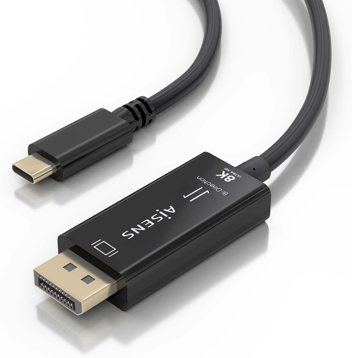 Cabo Conversor Aisens A109-0879/ USB Tipo-C Macho - DisplayPort Macho/ 1.8m/ Preto - Imagem 3