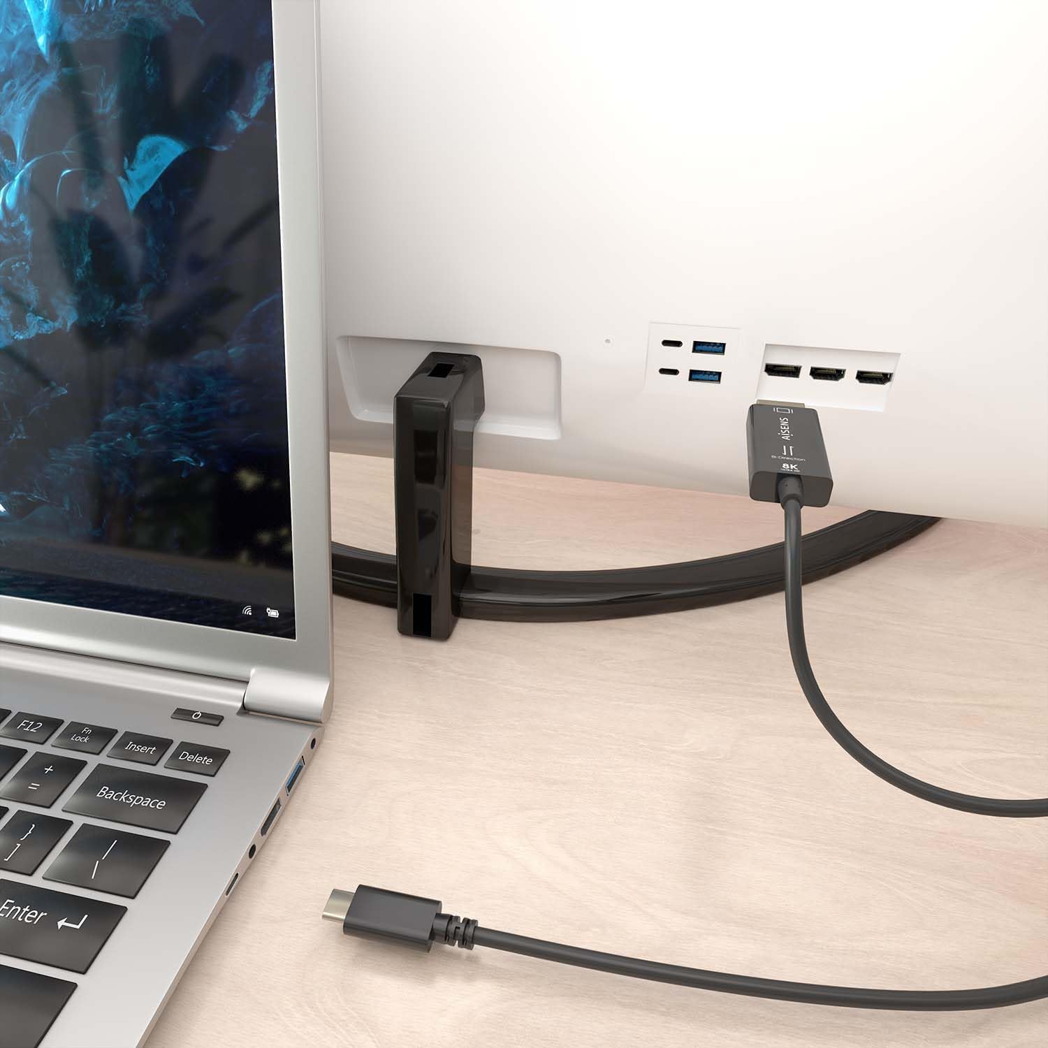Cabo Conversor Aisens A109-0879/ USB Tipo-C Macho - DisplayPort Macho/ 1.8m/ Preto - Imagem 5
