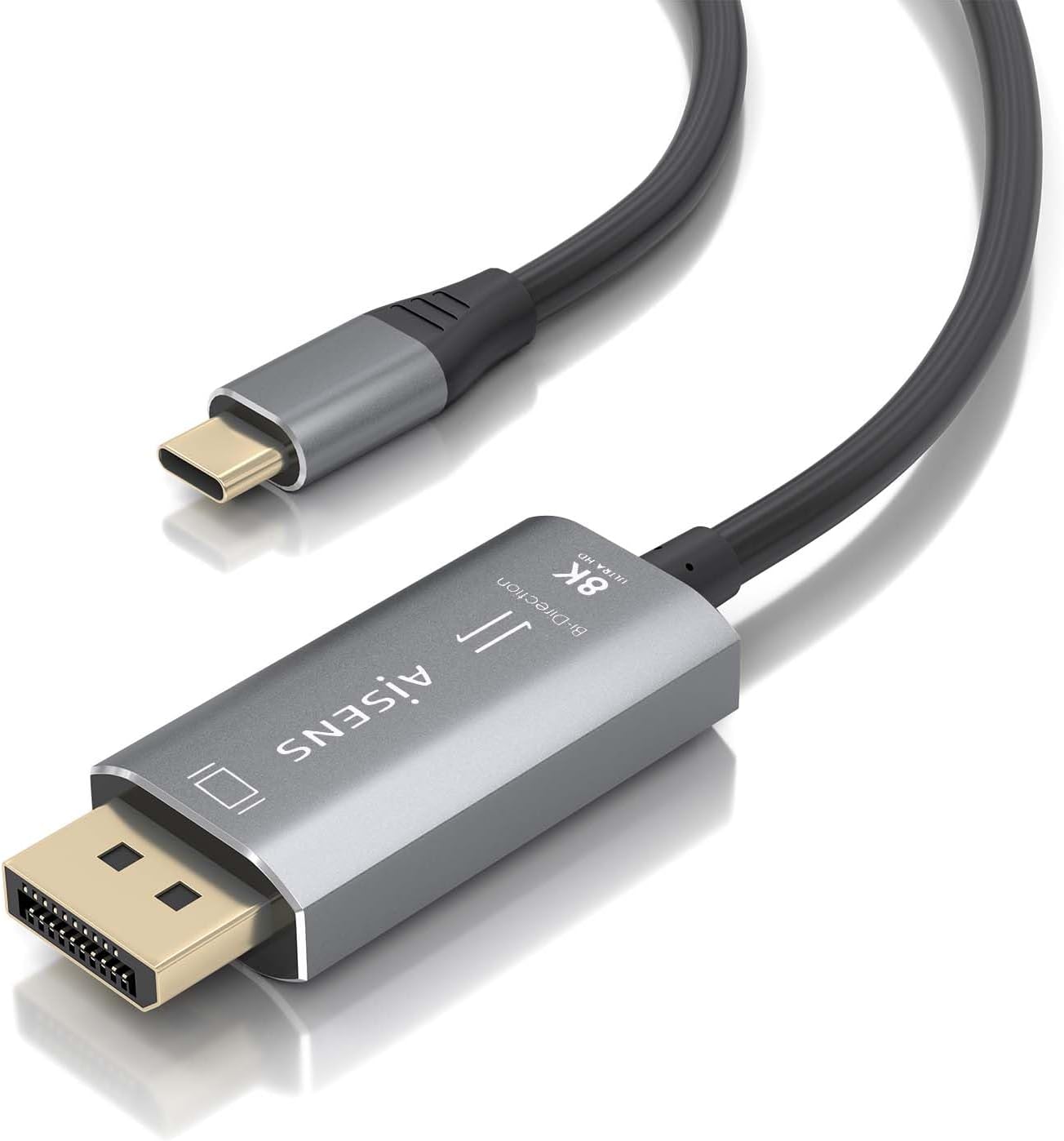 Cabo Conversor Aisens A109-0880/ USB Tipo-C Macho - DisplayPort Macho/ 1.8m/ Preto - Imagem 3