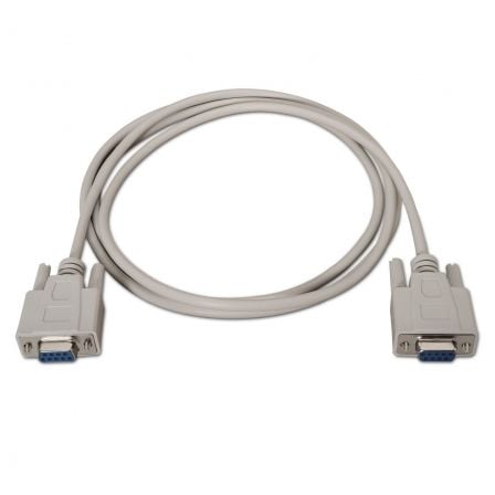 Cabo Série RS232 Aisens A112-0066/ DB9 Fêmea - DB9 Fêmea/ Até 0.15W/ 1.6Mbps/ 1.8m/ Bege - Imagem 2
