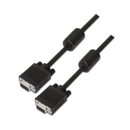 Cabo SVGA Aisens A113-0071/ VGA Macho - VGA Macho/ Até 3W/ 10Mbps/ 1.8m/ Preto