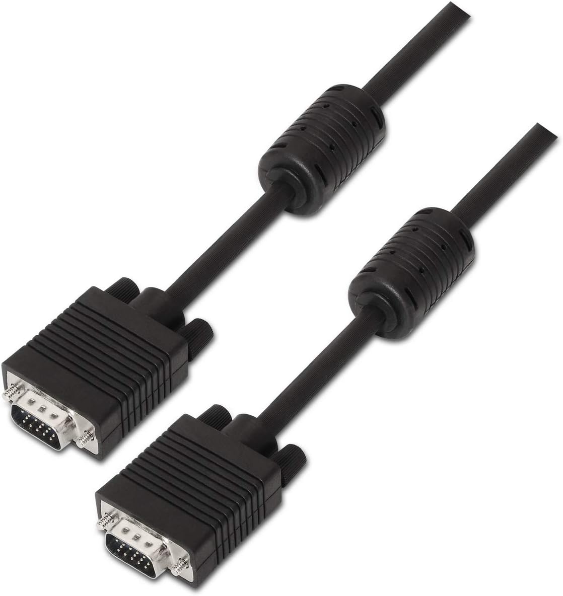 Cabo SVGA Aisens A113-0072/ VGA Macho - VGA Macho/ Até 3W/ 10Mbps/ 3m/ Preto
