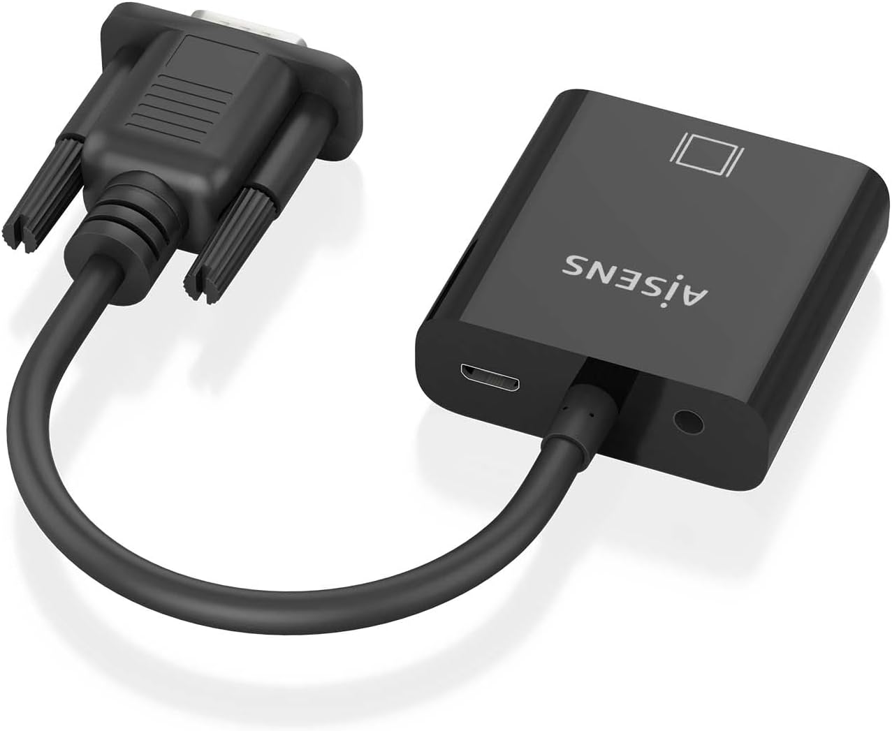 Cabo Conversor Aisens A115-0873/ VGA Macho/ HDMI Fêmea - Jack 3.5 Fêmea - MicroUSB / 20cm/ Preto - Imagem 3