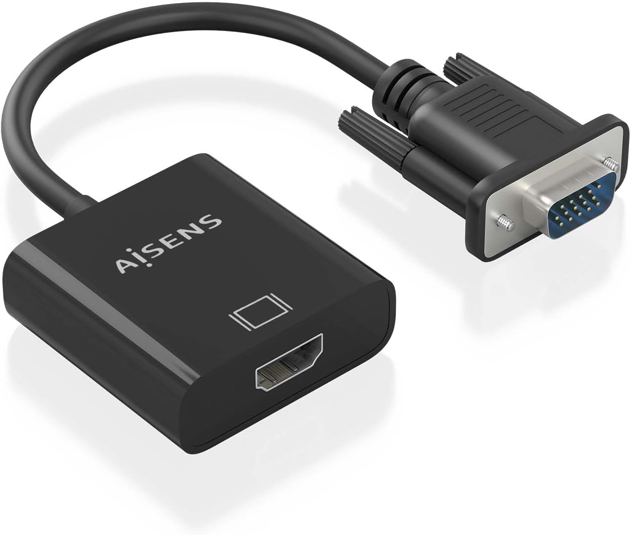 Cabo Conversor Aisens A115-0873/ VGA Macho/ HDMI Fêmea - Jack 3.5 Fêmea - MicroUSB / 20cm/ Preto - Imagem 2
