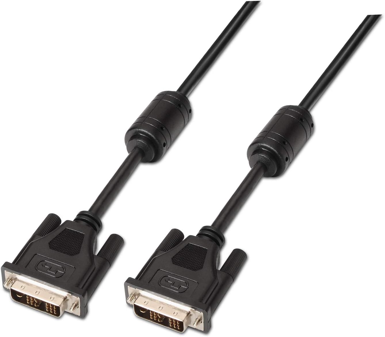 Cabo DVI Aisens A117-0086/ DVI-D Macho - DVI-D Macho/ Até 3W/ 10Mbps/ 1.8m/ Preto