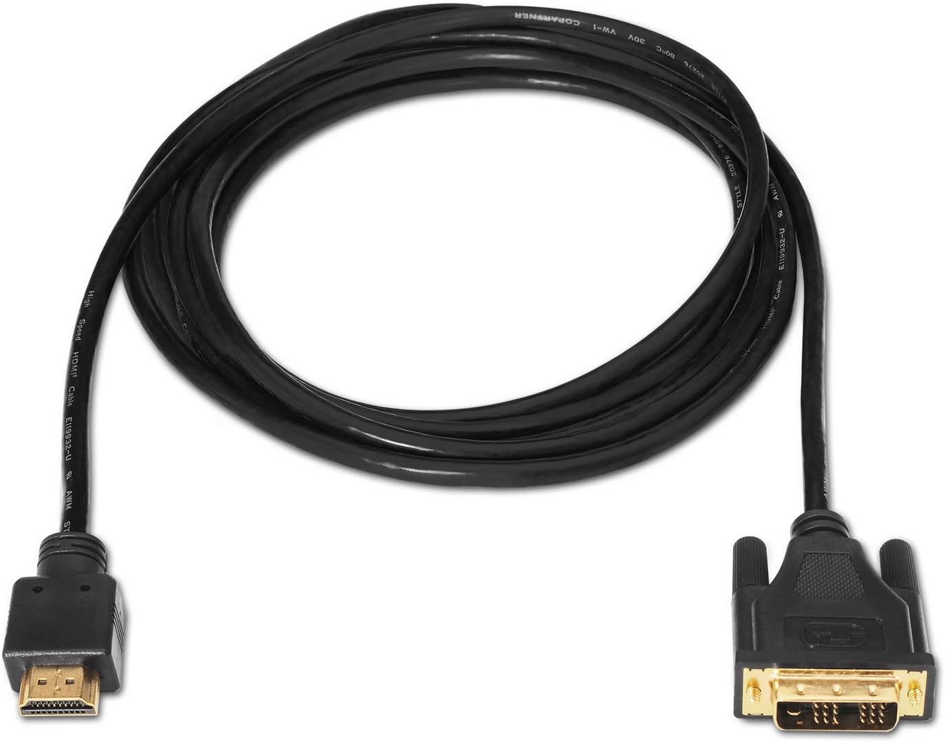 Cabo HDMI Aisens A117-0090/ DVI Macho - HDMI Macho/ Até 10W/ 720Mbps/ 1.8m/ Preto - Imagem 2