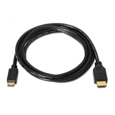 Cabo HDMI Aisens A119-0114/ HDMI Macho - Mini HDMI Macho/ Até 10W/ 720Mbps/ 1.8m/ Preto - Imagem 2
