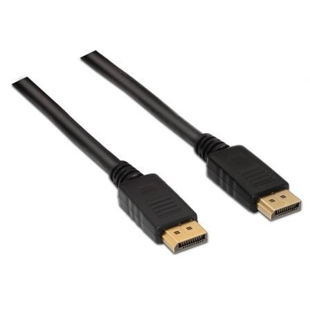 Cabo DisplayPort 1.2 4K Aisens A124-0129/ DisplayPort Macho - DisplayPort Macho/ Até 5W/ 2300Mbps/ 2m/ Preto