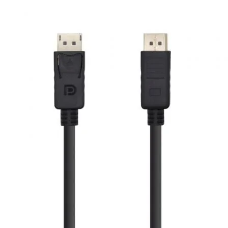 Cabo DisplayPort 1.2 AISENS A124-0387 4K 60Hz 21.6Gbps 5m Preto
