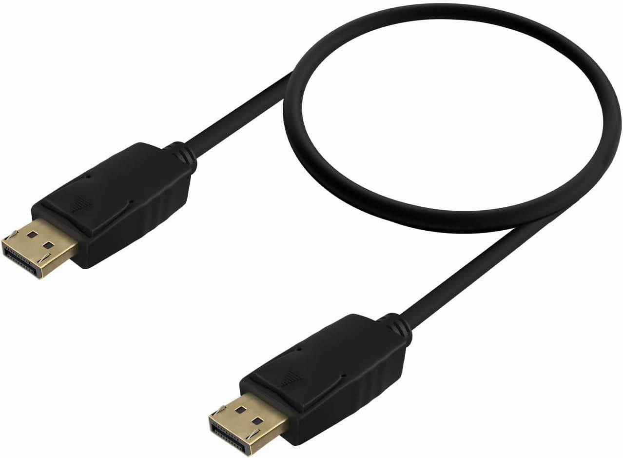Cabo DisplayPort 1.2 CCS 4K Aisens A124-0737/ DisplayPort Macho - DisplayPort Macho/ Até 5W/ 2300Mbps/ 50cm/ Preto - Imagem 2