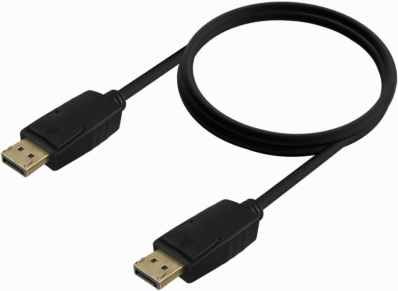 Cabo DisplayPort 1.2 CCS 4K Aisens A124-0738/ DisplayPort Macho - DisplayPort Macho/ Até 5W/ 2300Mbps/ 1m/ Preto - Imagem 2