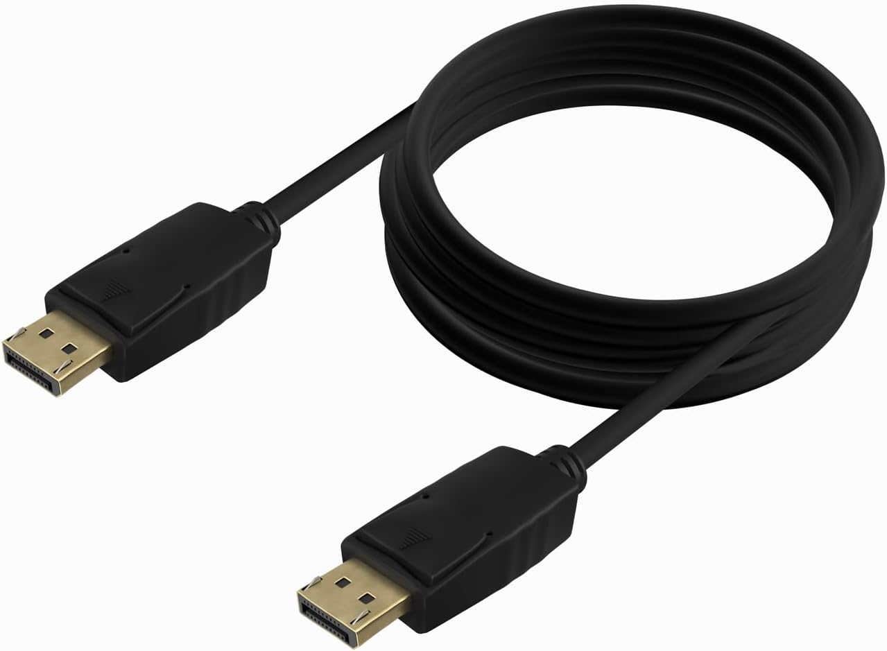 Cabo DisplayPort 1.2 CCS 4K Aisens A124-0741/ DisplayPort Macho - DisplayPort Macho/ Até 5W/ 2300Mbps/ 3m/ Preto - Imagem 2