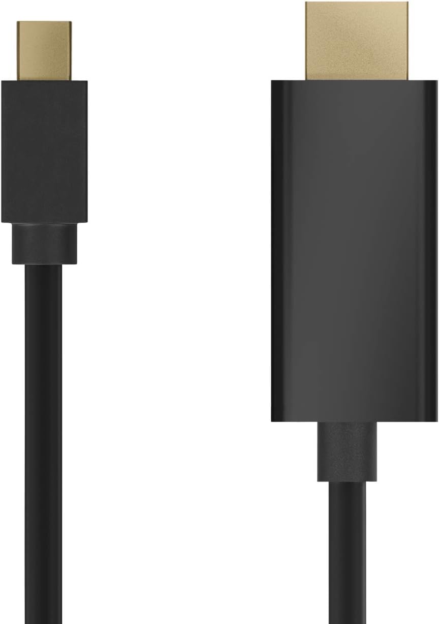 Cabo Conversor Aisens A125-0361/ Mini DisplayPort Macho - HDMI Macho/ Até 5W/ 2300Mbps/ 2m/ Preto - Imagem 2