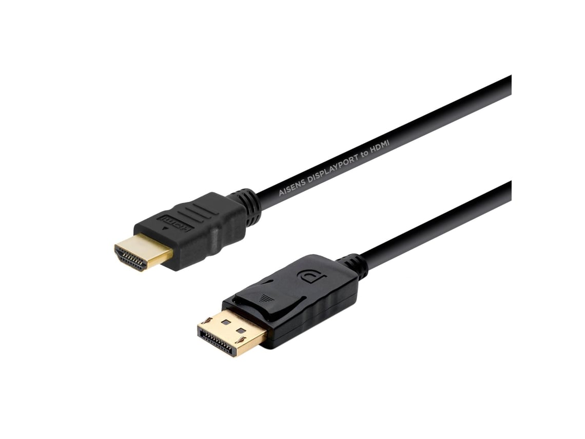Cabo Conversor Aisens A125-0364/ DisplayPort Macho - HDMI Macho/ Até 5W/ 2300Mbps/ 2m/ Preto - Imagem 3