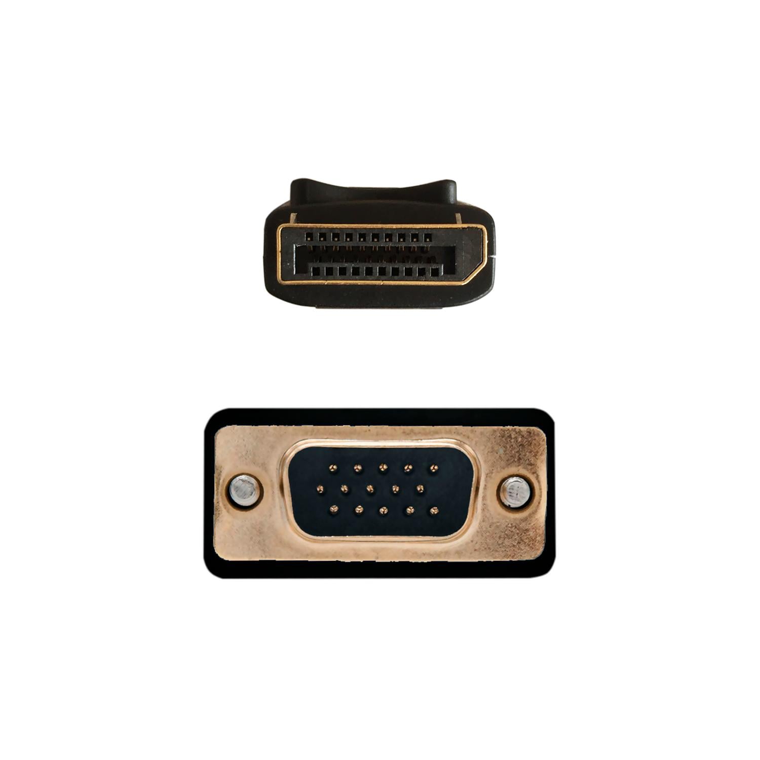 Cabo Conversor Aisens A125-0365/ DisplayPort Macho - VGA Macho/ Até 5W/ 2300Mbps/ 2m/ Preto - Imagem 2