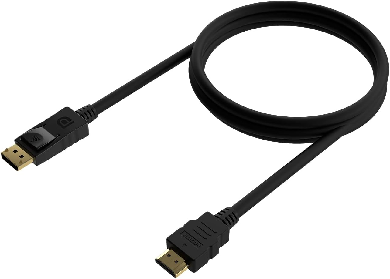 Cabo Conversor Aisens A125-0551/ DisplayPort Macho - HDMI Macho/ Até 5W/ 2300Mbps/ 1.5m/ Preto - Imagem 2
