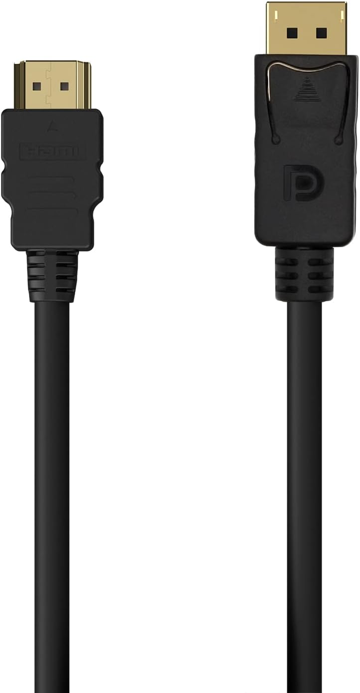 Cabo Conversor Aisens A125-0551/ DisplayPort Macho - HDMI Macho/ Até 5W/ 2300Mbps/ 1.5m/ Preto