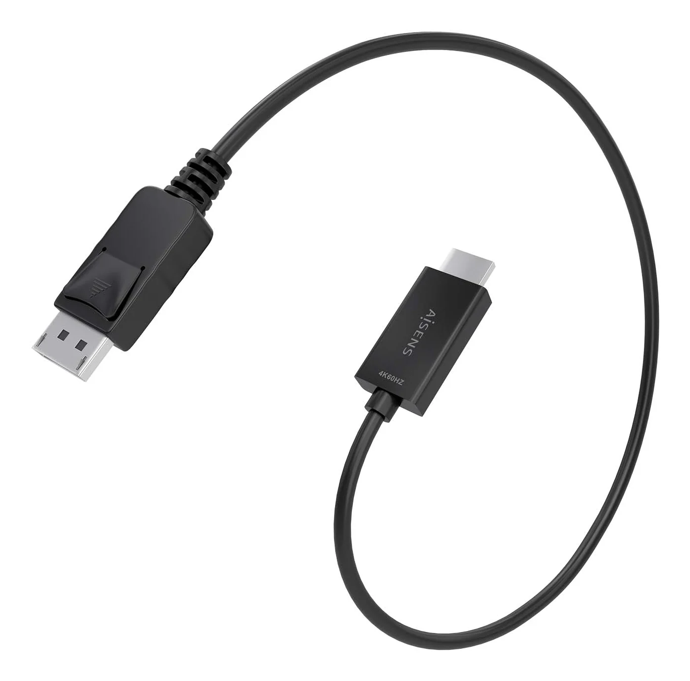 Cabo Conversor AISENS A125-0891 DisplayPort para HDMI 4K@60Hz 0.6m Preto - Imagem 2