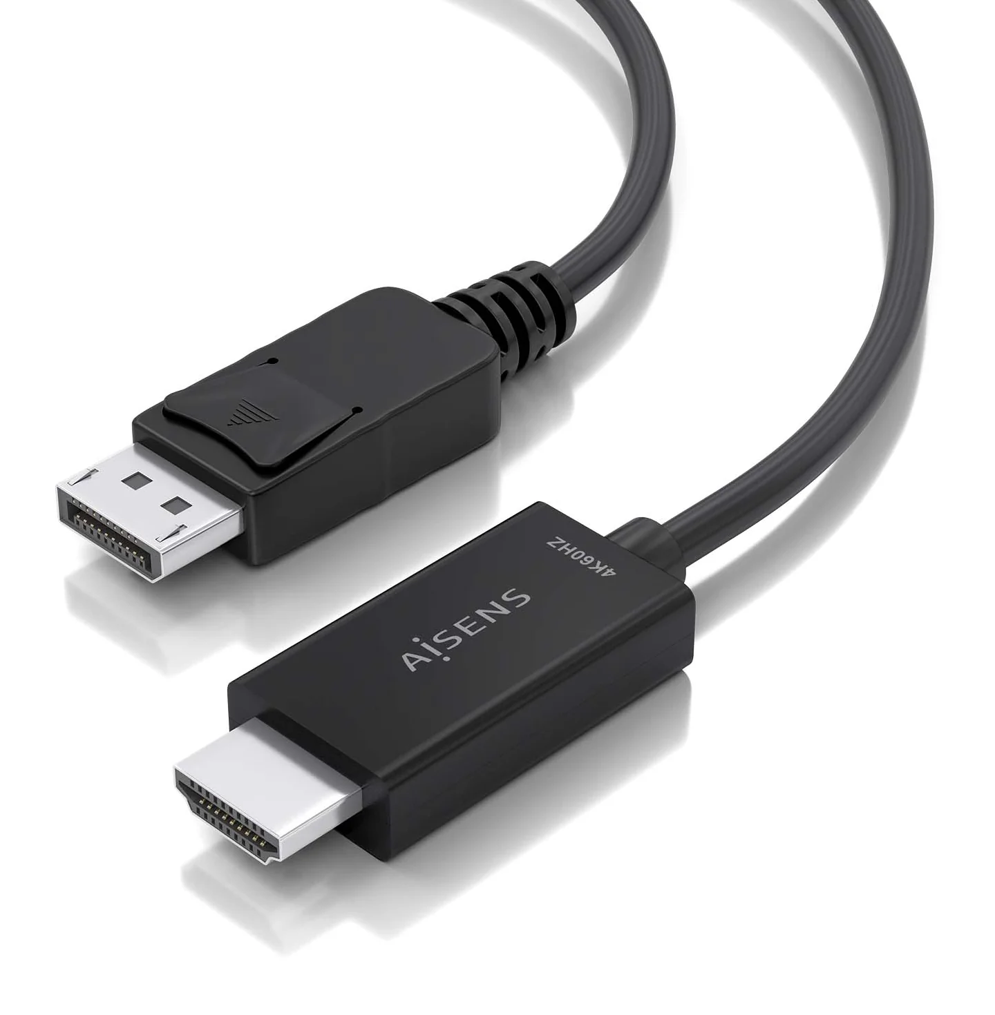 Cabo Conversor AISENS A125-0891 DisplayPort para HDMI 4K@60Hz 0.6m Preto - Imagem 3
