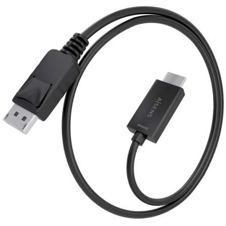 Cabo Conversor Aisens A125-0892/ DisplayPort Macho - HDMI 4K Macho/ 1m/ Preto - Imagem 2