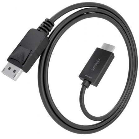 Cabo Conversor Aisens A125-0893/ DisplayPort Macho - HDMI 4K Macho/ 1.5m/ Preto - Imagem 2