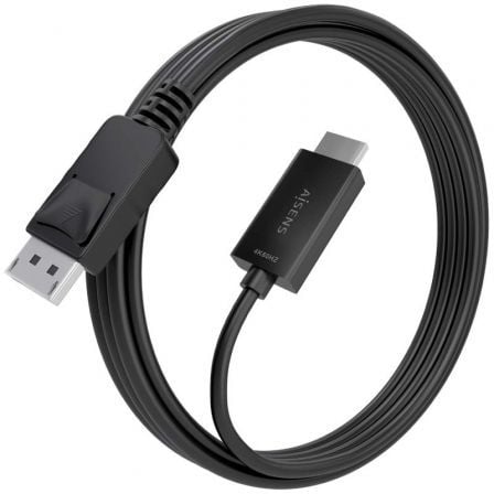 Cabo Conversor Aisens A125-0895/ DisplayPort Macho - HDMI 4K Macho/ 3m/ Preto - Imagem 2