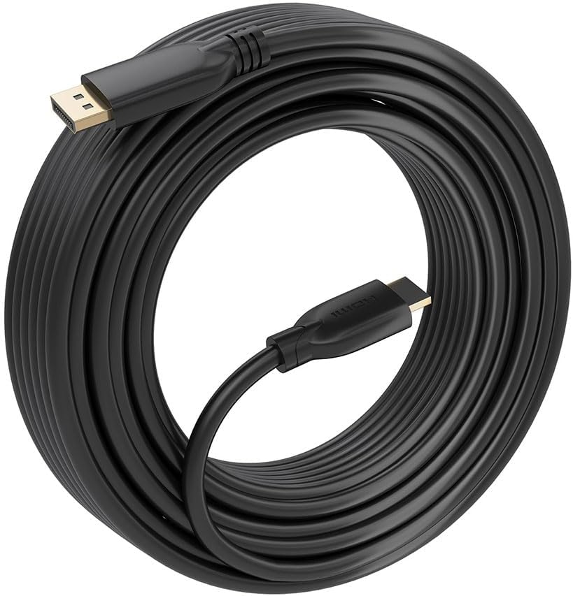 Cabo Conversor Aisens A125-0922/ DisplayPort Macho - HDMI 4K Macho/ 10m/ Preto - Imagem 2