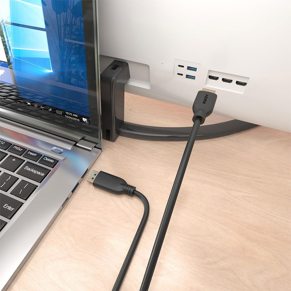 Cabo Conversor Aisens A125-0922/ DisplayPort Macho - HDMI 4K Macho/ 10m/ Preto - Imagem 5