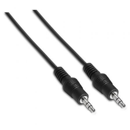 Cabo Estéreo Aisens A128-0141/ Jack 3.5 Macho - Jack 3.5 Macho/ Até 0.1W/ 30cm/ Preto