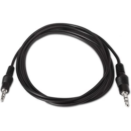 Cabo Estéreo Aisens A128-0142/ Jack 3.5 Macho - Jack 3.5 Macho/ Até 0.1W/ 1.5m/ Preto - Imagem 2