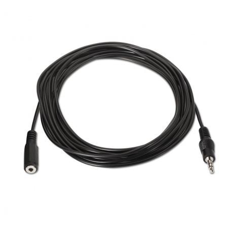Cabo Estéreo Aisens A128-0146/ Jack 3.5 Macho - Jack 3.5 Fêmea/ Até 0.1W/ 3m/ Preto - Imagem 2