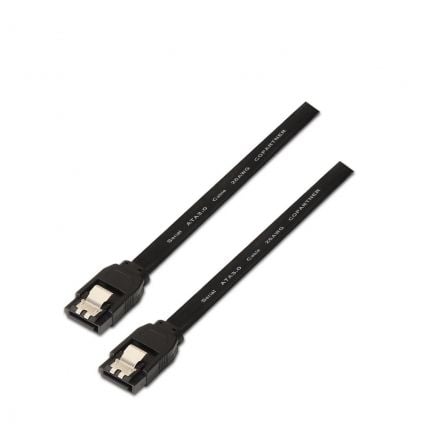 Cabo SATA III Aisens A130-0157/ SATA Fêmea - SATA Fêmea/ Até 0.1W/ 768Mbps/ 50cm/ Preto - Imagem 2