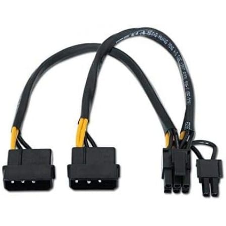 Cabo de Alimentação Placa Gráfica Aisens A131-0165/ 2x Molex Macho - Molex 6+2 PIN Macho/ Até 54W/ 20cm - Imagem 2