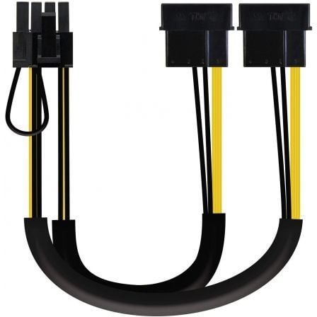 Cabo de Alimentação Placa Gráfica Aisens A131-0165/ 2x Molex Macho - Molex 6+2 PIN Macho/ Até 54W/ 20cm - Imagem 3