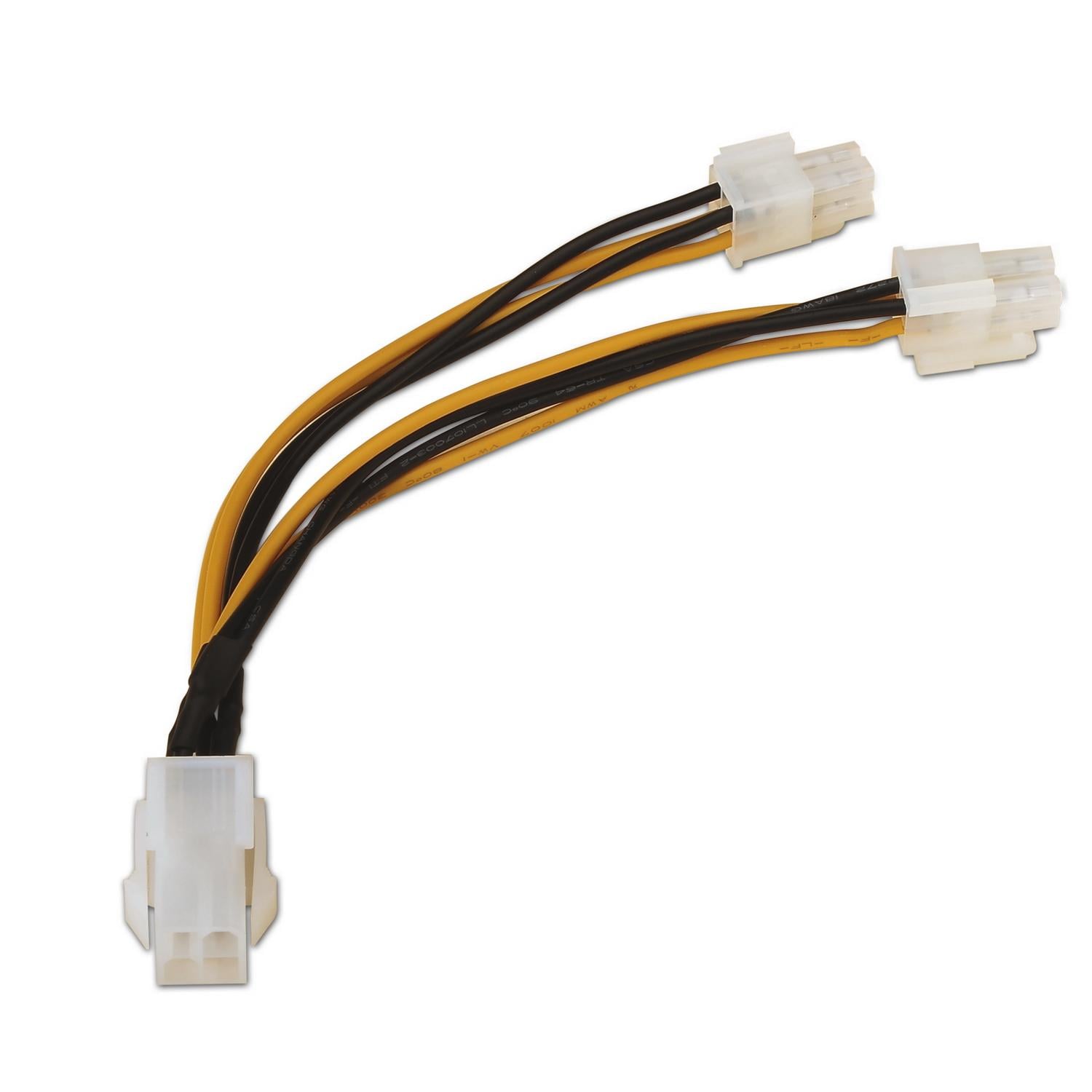 Cabo de Alimentação para Microprocessador Aisens A131-0166/ Molex 4+4 PIN Macho - Molex 4 PIN Fêmea/ Até 54W/ 15cm - Imagem 2