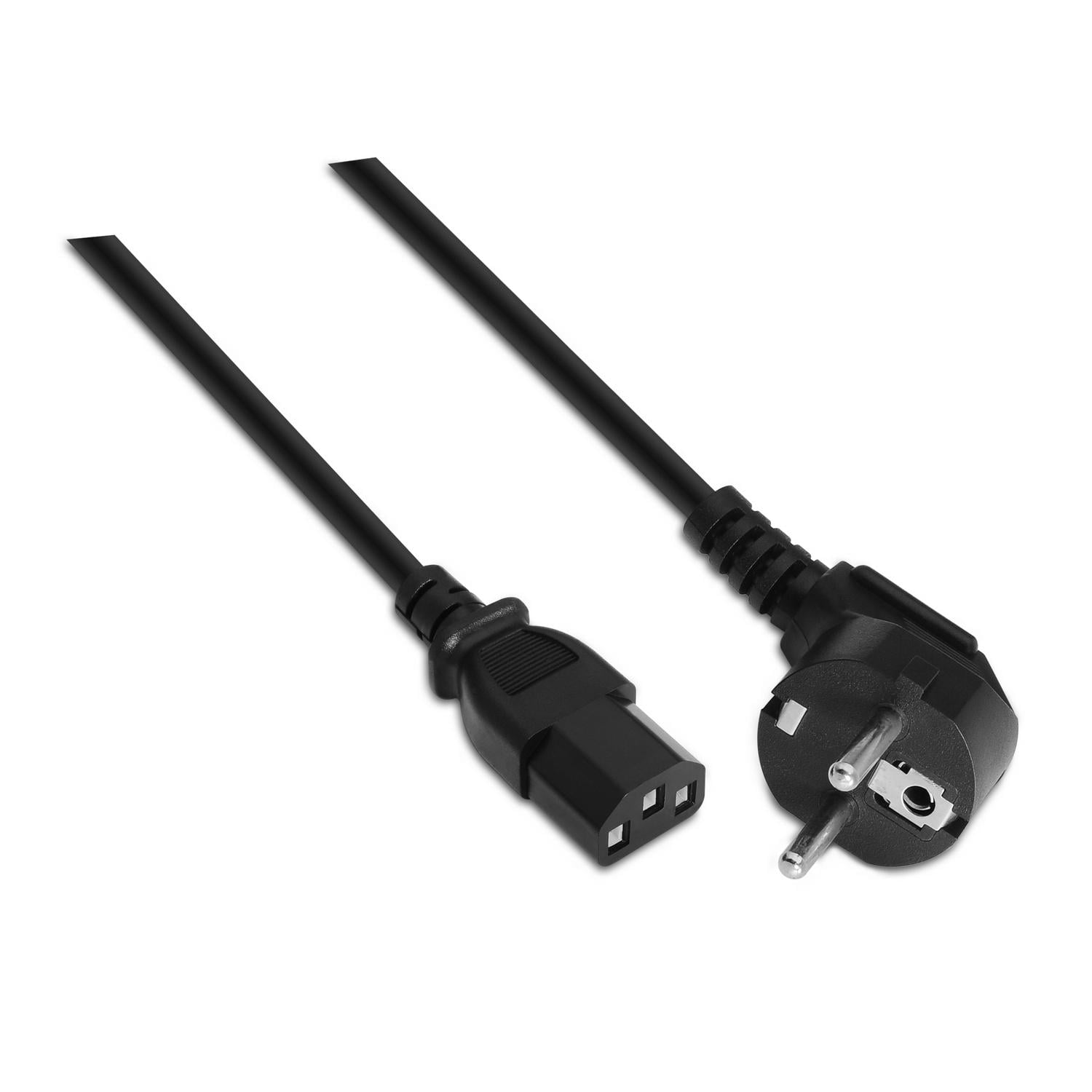 Cabo Alimentação Aisens A132-0168/ CEE(7-7) Macho - C13 Fêmea/ Até 1500W/ 3m/ Preto